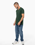 T-Shirt col V 100% Coton - Homme