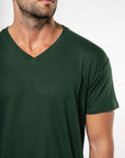 T-Shirt col V 100% Coton - Homme