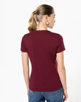 T-Shirt col V 100% Coton - Femme