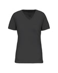 T-Shirt col V 100% Coton - Femme