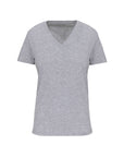 T-Shirt col V 100% Coton - Femme