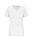 T-Shirt col V 100% Coton - Femme