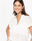 Polo 100% lin - Femme