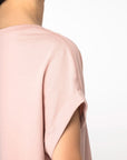 T-Shirt manches à revers 100% Coton - Femme