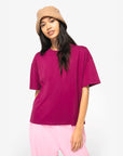T-Shirt Oversize 100% Coton - Femme