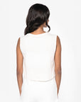T-Shirt crop sans manche 100% Coton - Femme