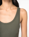 Débardeur côtelé en Coton Bio - Femme