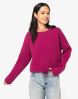 Sweat-Shirt col rond Oversize crop - Femme