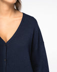 Cardigan épaules tombantes en Lyocell - Femme