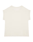 T-Shirt manches à revers 100% Coton - Femme