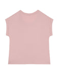 T-Shirt manches à revers 100% Coton - Femme