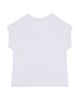 T-Shirt manches à revers 100% Coton - Femme