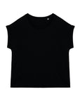 T-Shirt manches à revers 100% Coton - Femme
