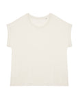 T-Shirt manches à revers 100% Coton - Femme