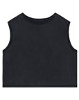 T-Shirt crop sans manche 100% Coton - Femme
