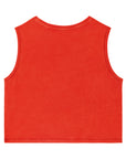 T-Shirt crop sans manche 100% Coton - Femme
