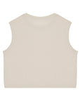T-Shirt crop sans manche 100% Coton - Femme