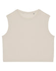 T-Shirt crop sans manche 100% Coton - Femme