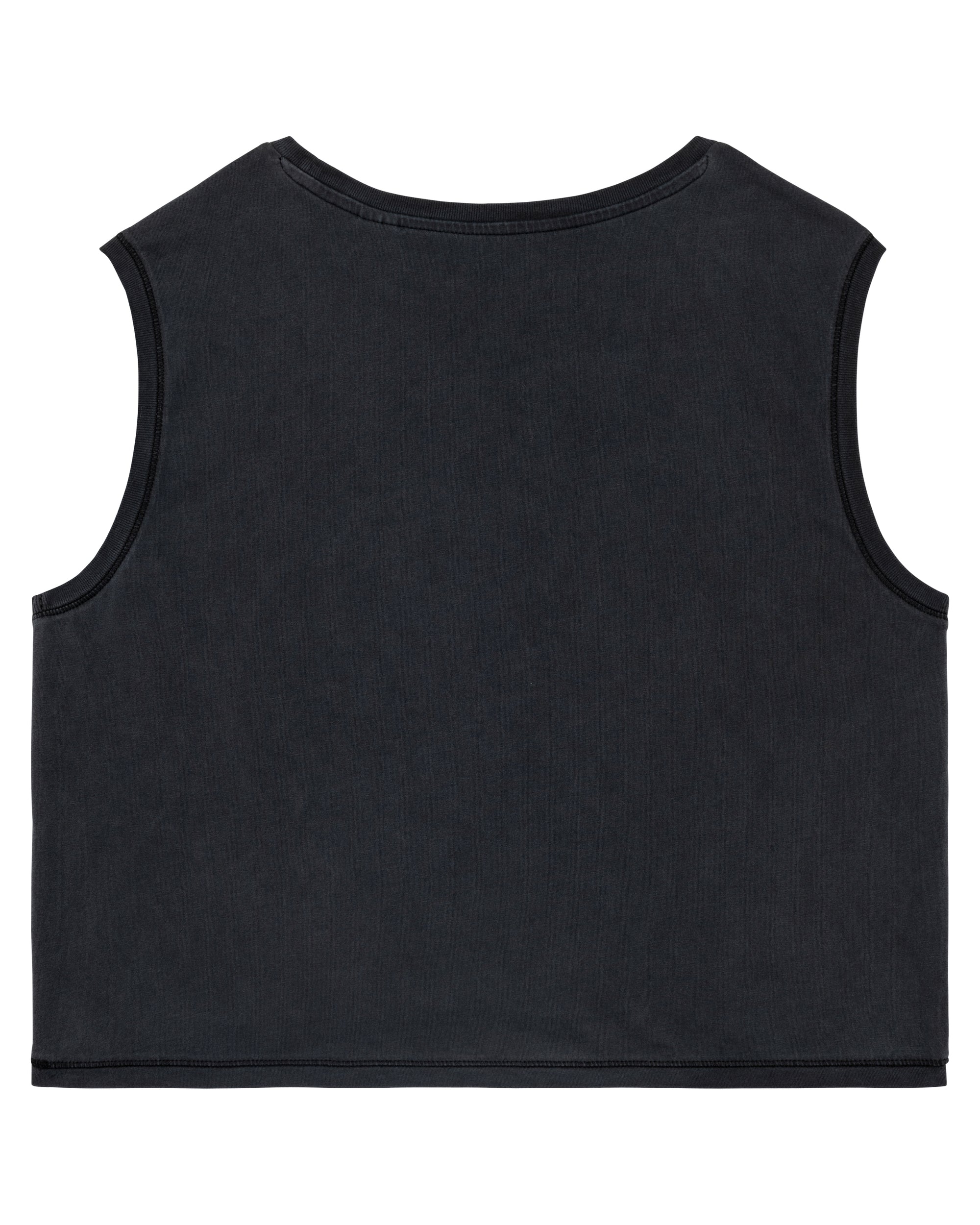 T-Shirt crop sans manche 100% Coton - Femme